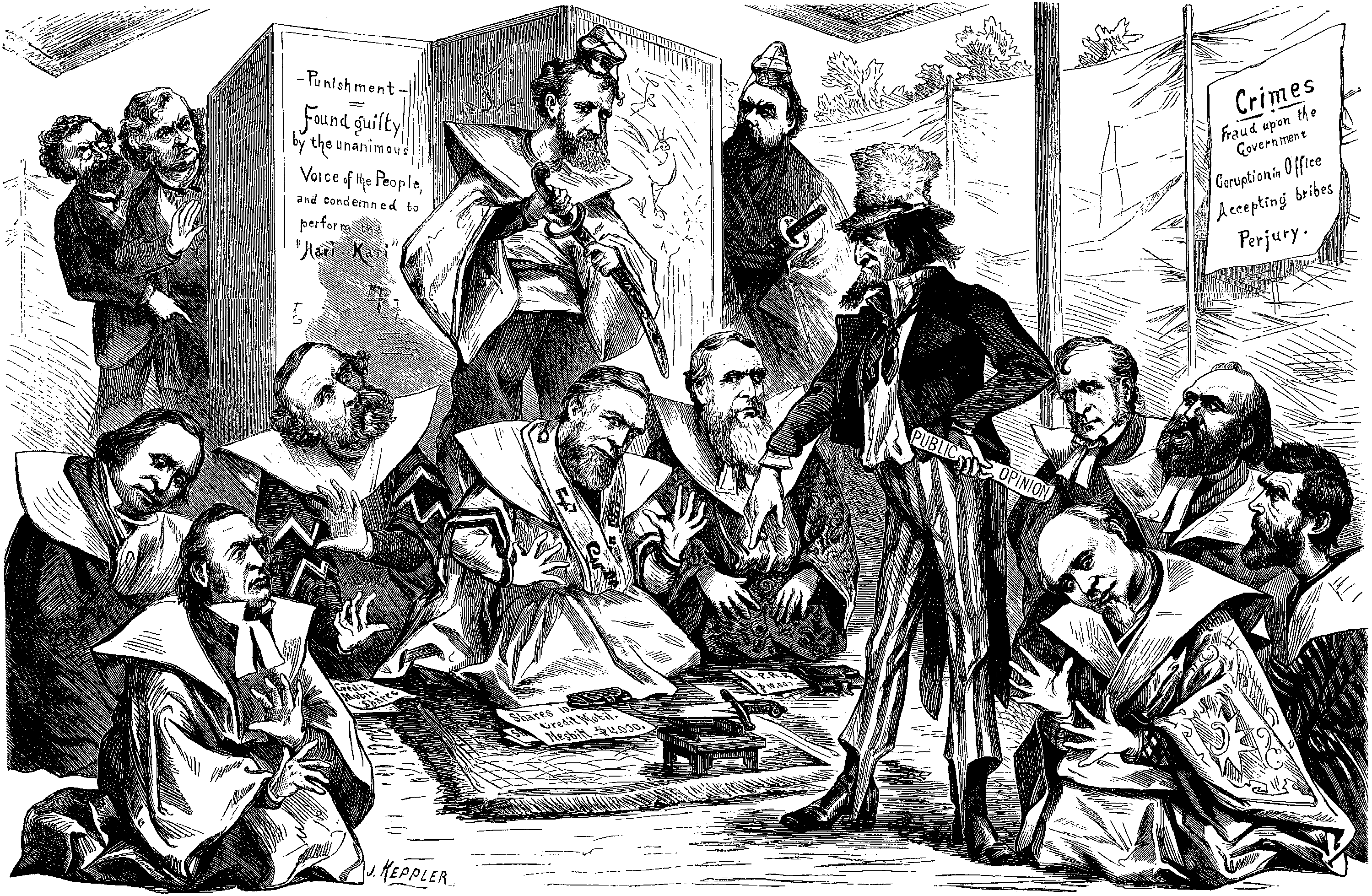 Credit Mobilier editorial cartoon, 1873