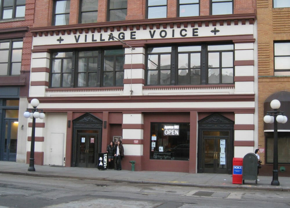 Art for The Village Voice Union Walkout and an Alt-Weekly Obituary.