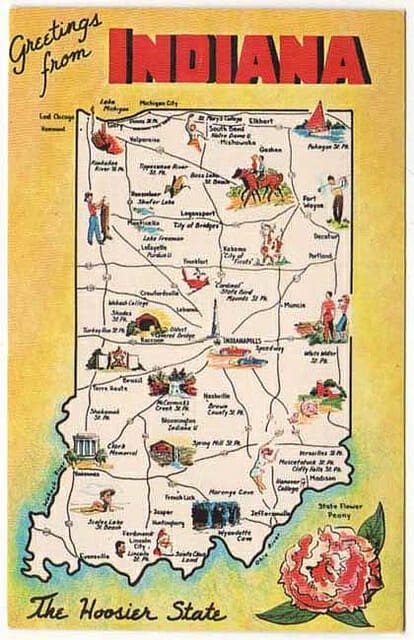 Art for Sliced, Diced, and Crusading: The State of Indiana.