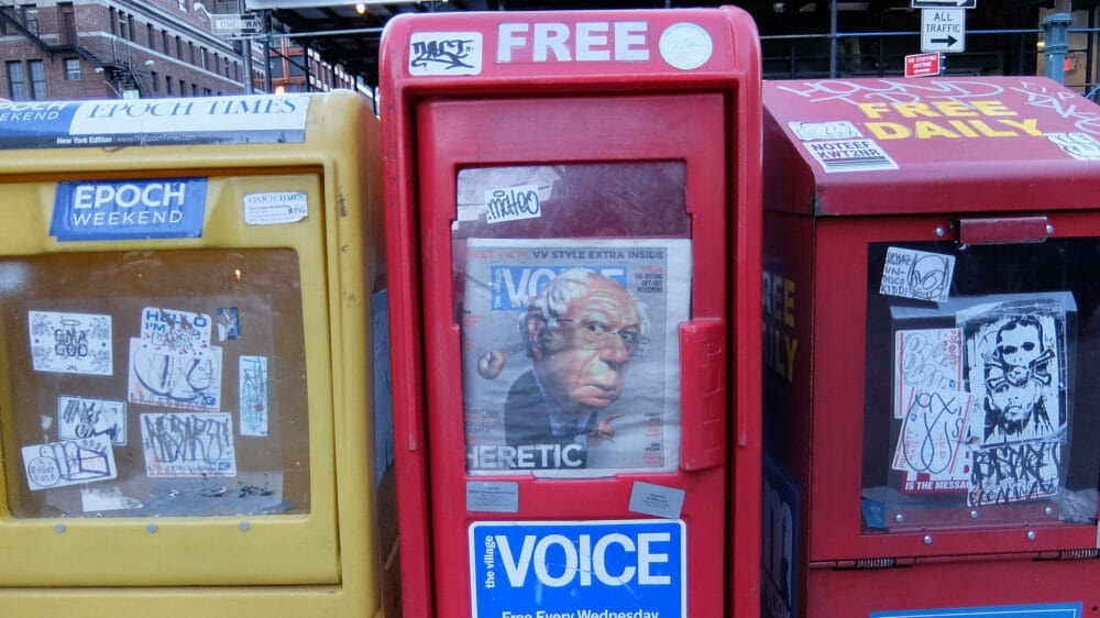 Art for The Voice and Its Village.