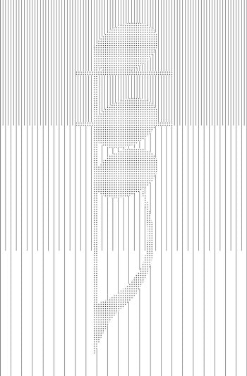 A musical note in ASCII art.